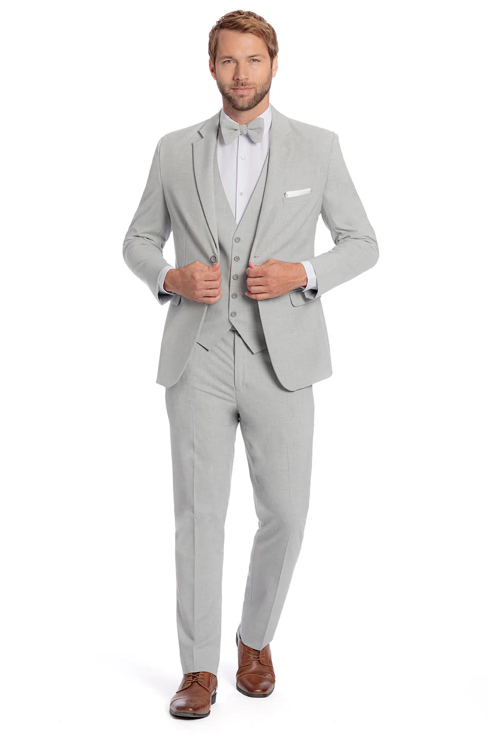 "Metro" Light Grey Suit Jacket (Separates) - Image 3