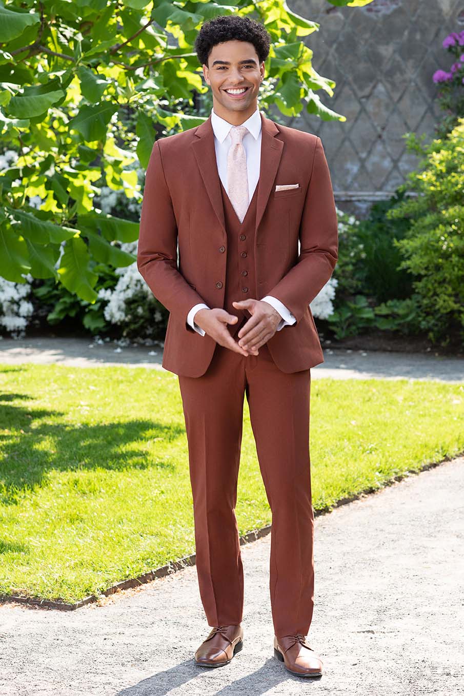 "Metro" Rust Suit Jacket (Separates) - Image 2