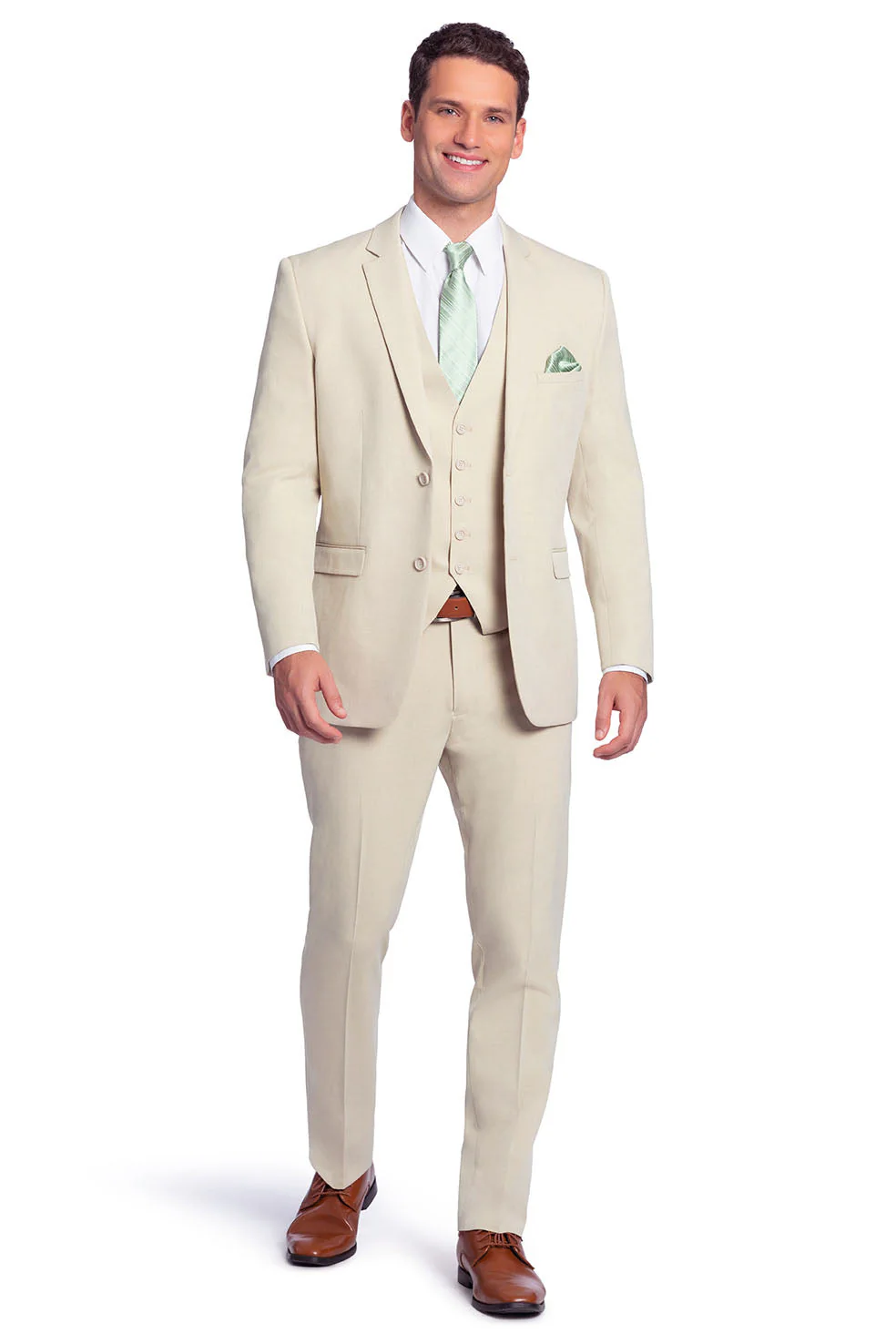 "Metro" Tan Suit Jacket (Separates) - Image 3