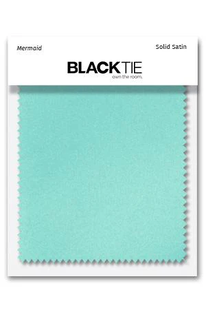 Mermaid Luxury Satin Fabric Swatch