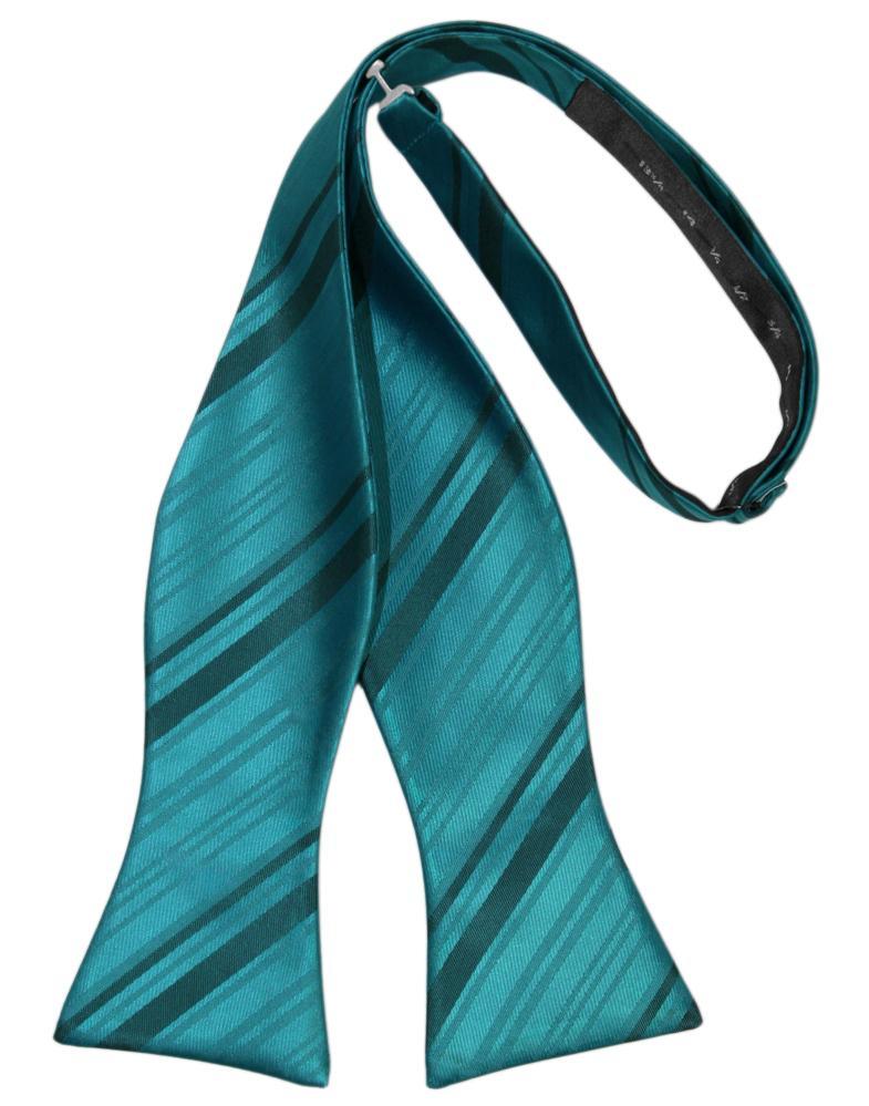 Oasis Striped Satin Bow Tie - Image 2