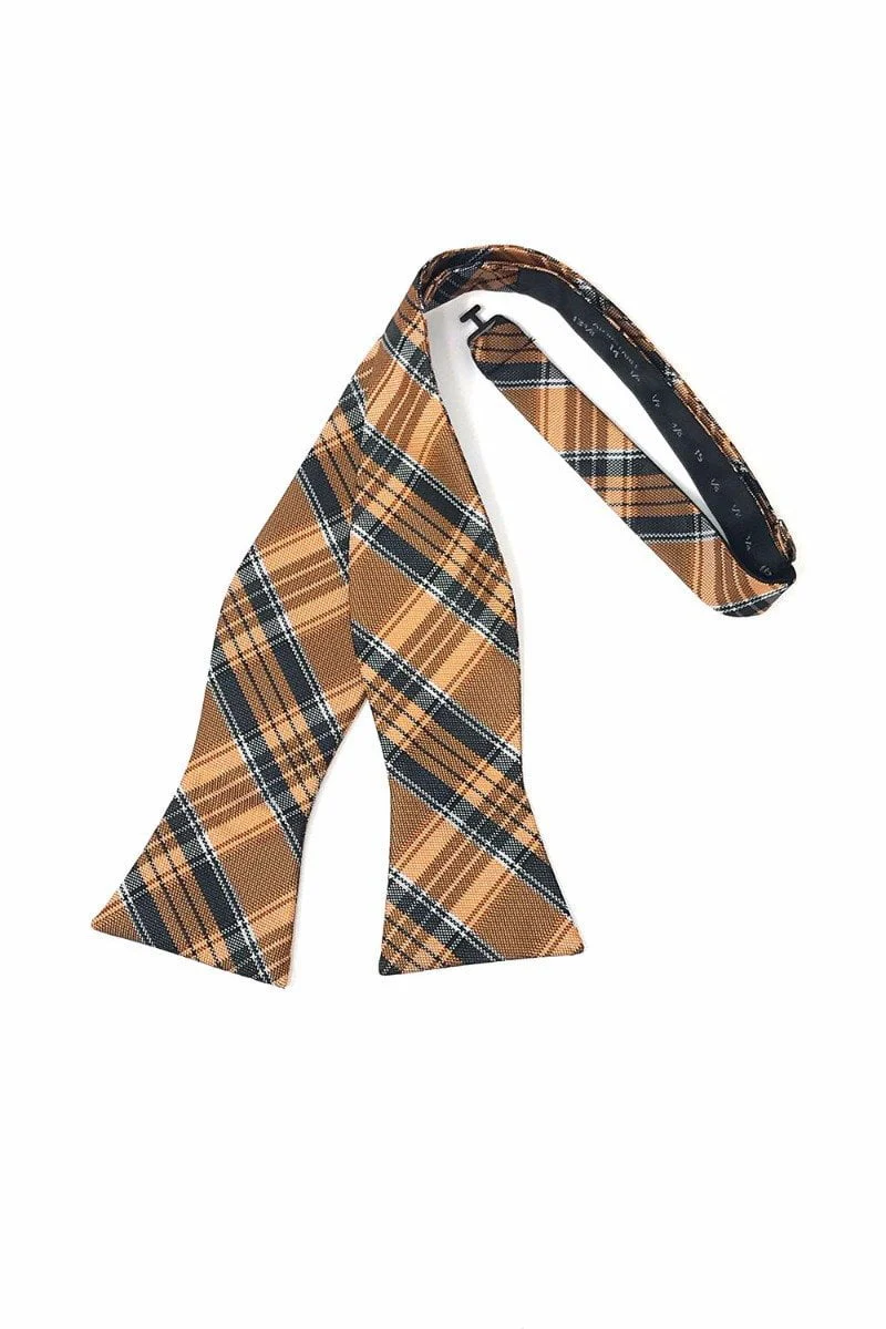 Orange Madison Plaid Bow Tie - Image 2