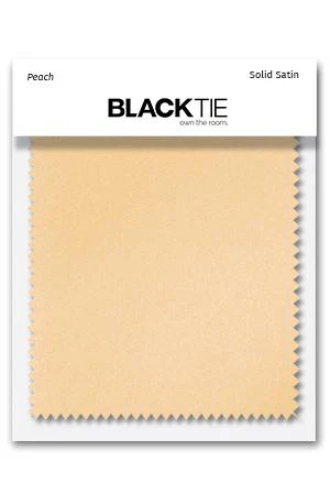 Peach Luxury Satin Fabric Swatch
