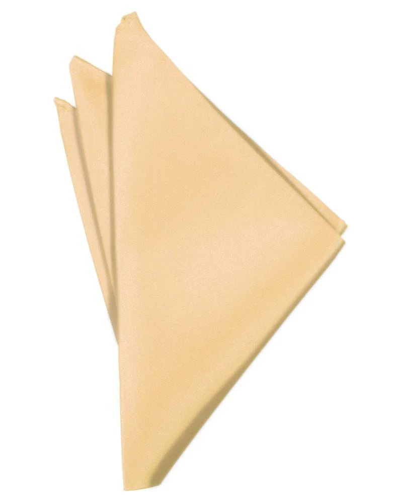 Peach Luxury Satin Pocket Square