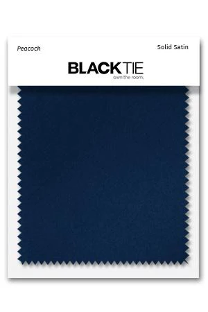 Peacock Luxury Satin Fabric Swatch