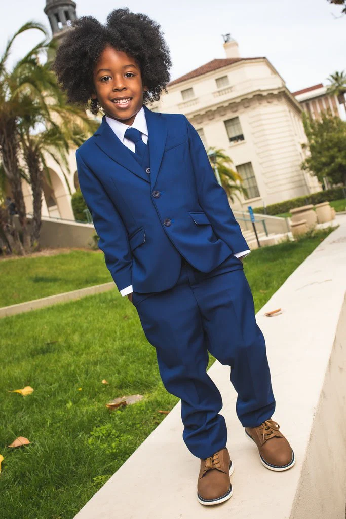 "007" Kids Indigo Suit 5-Piece Set - Image 2