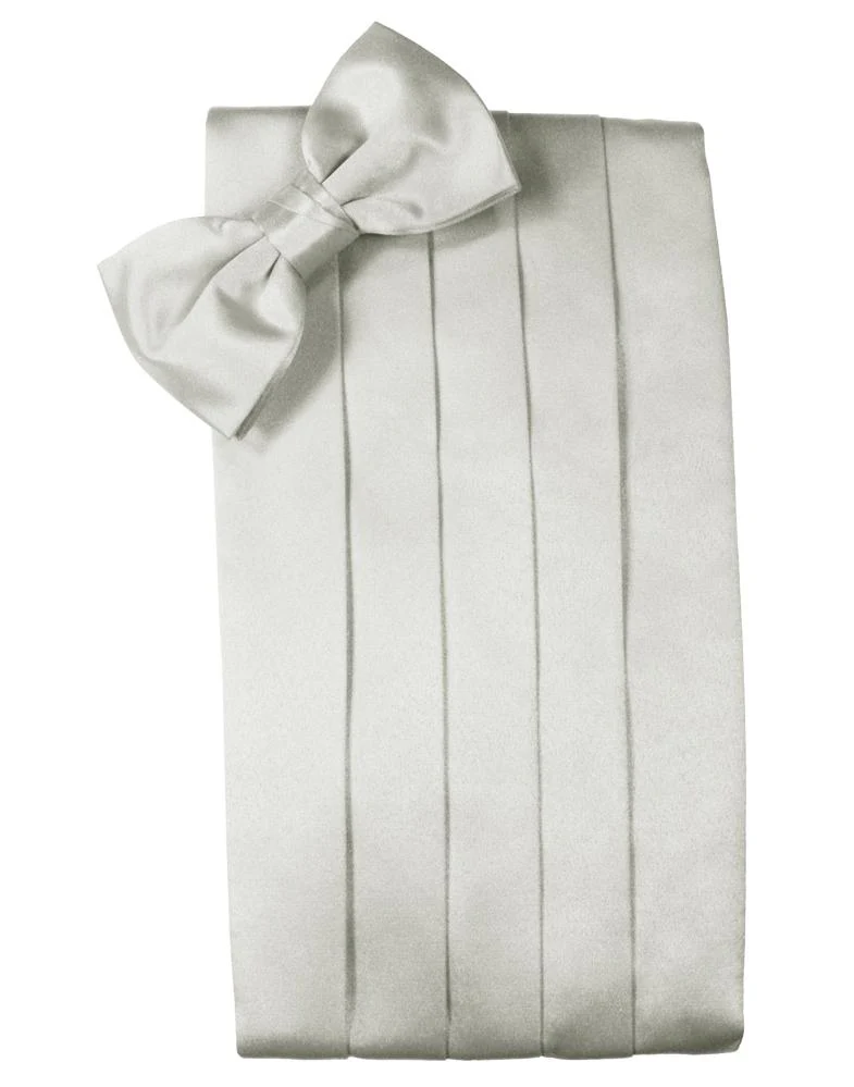 Platinum Luxury Satin Cummerbund