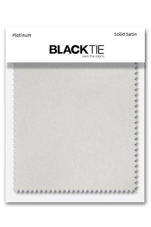 Platinum Luxury Satin Fabric Swatch