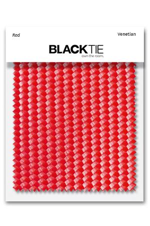Red Venetian Fabric Swatch