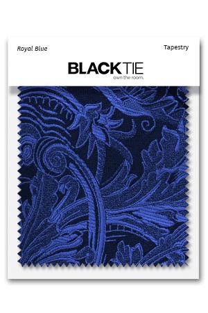 Royal Blue Tapestry Fabric Swatch