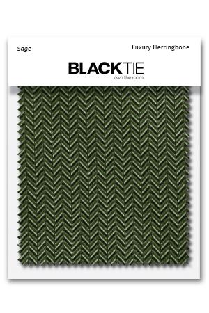 Sage Herringbone Fabric Swatch