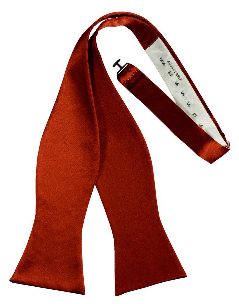 Scarlet Luxury Satin Bow Tie - Image 2