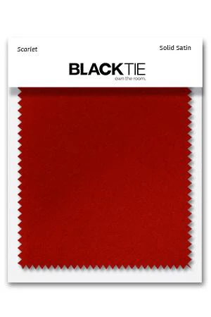 Scarlet Luxury Satin Fabric Swatch