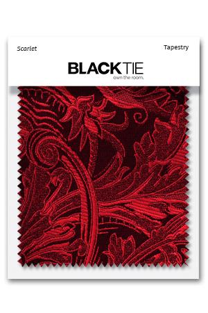 Scarlet Tapestry Fabric Swatch