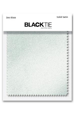Sea Glass Luxury Satin Fabric Swatch