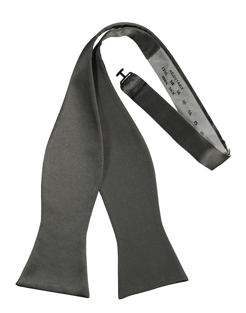 Silver Noble Silk Bow Tie - Image 2