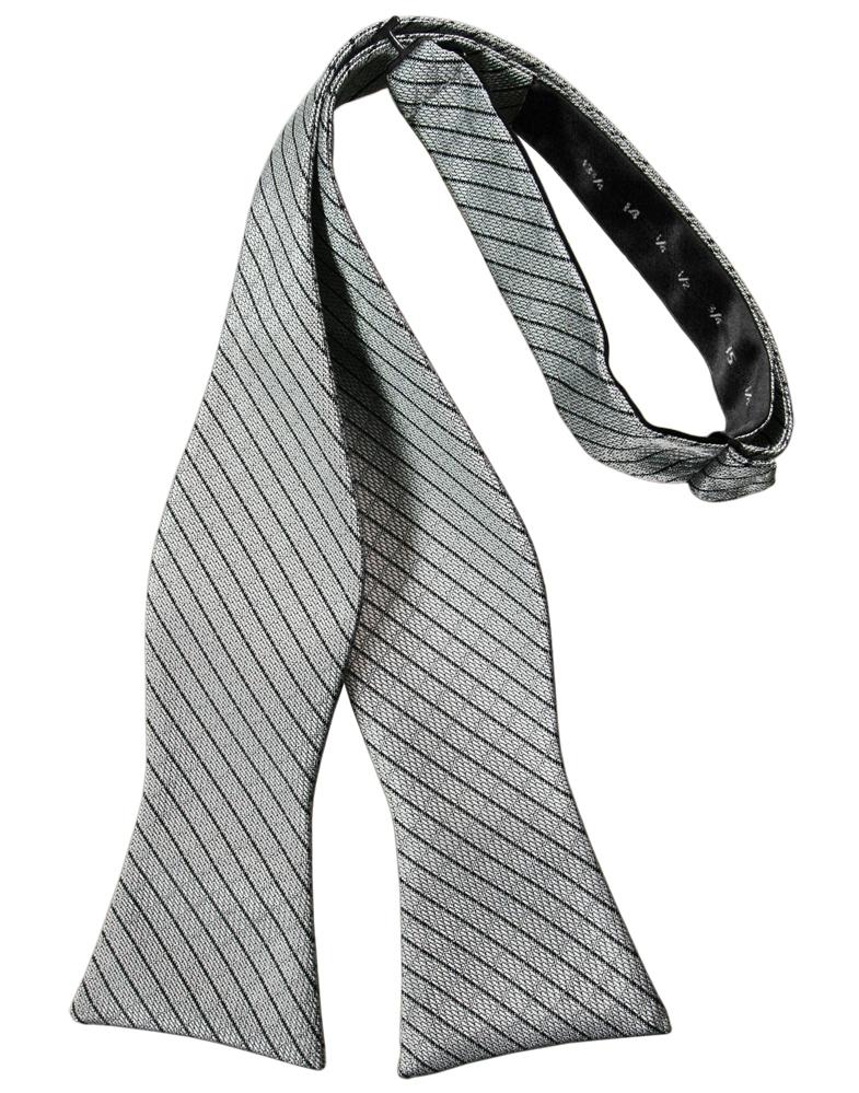 Silver Palermo Bow Tie - Image 2