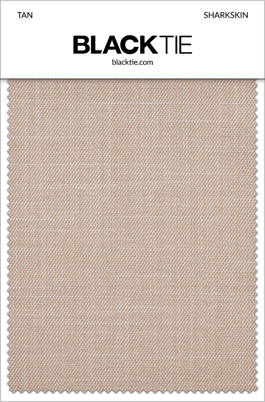 Tan Sharkskin Fabric Swatch