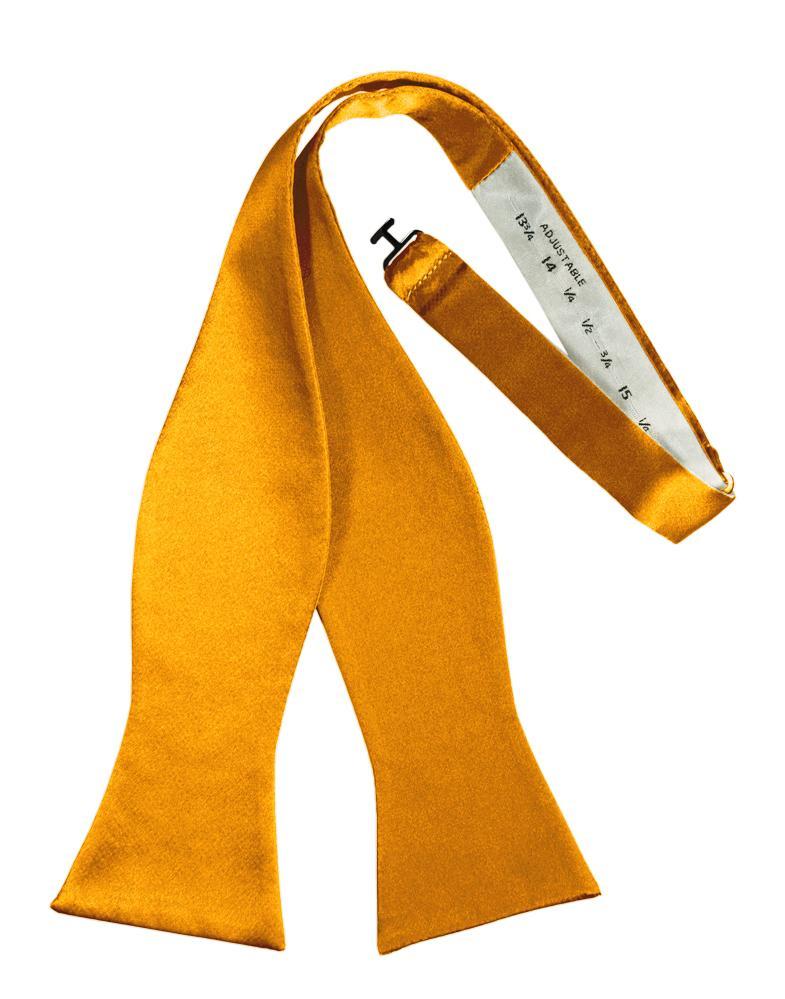 Tangerine Luxury Satin Bow Tie - Image 2