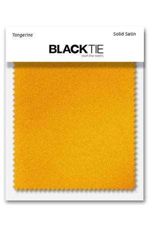 Tangerine Luxury Satin Fabric Swatch