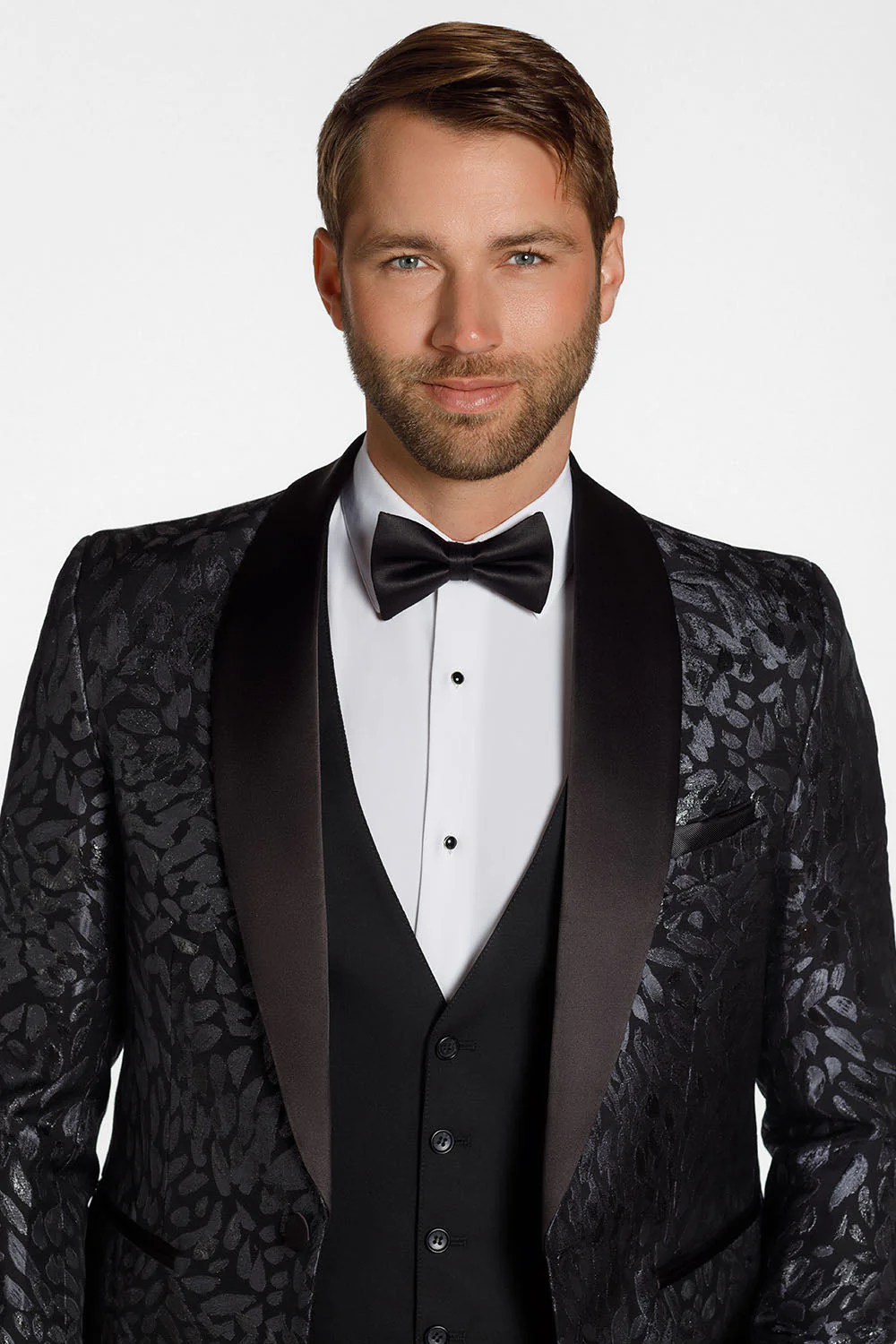"Creed" Black Shawl Tuxedo Jacket (Separates) - Image 3