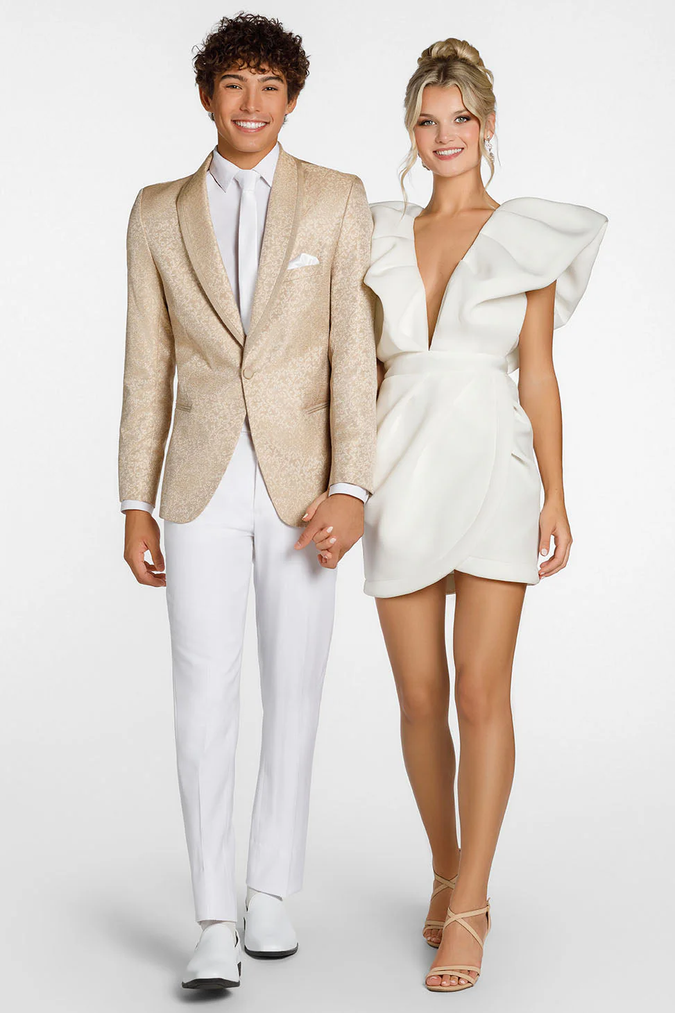 "Night Vine" Caramel Shawl Tuxedo Jacket (Separates) - Image 5