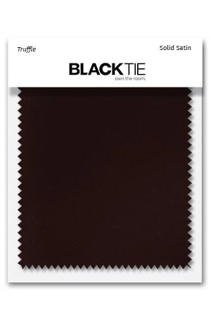 Truffle Luxury Satin Fabric Swatch