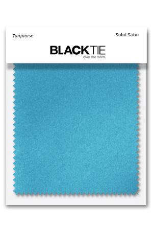 Turquoise Luxury Satin Fabric Swatch