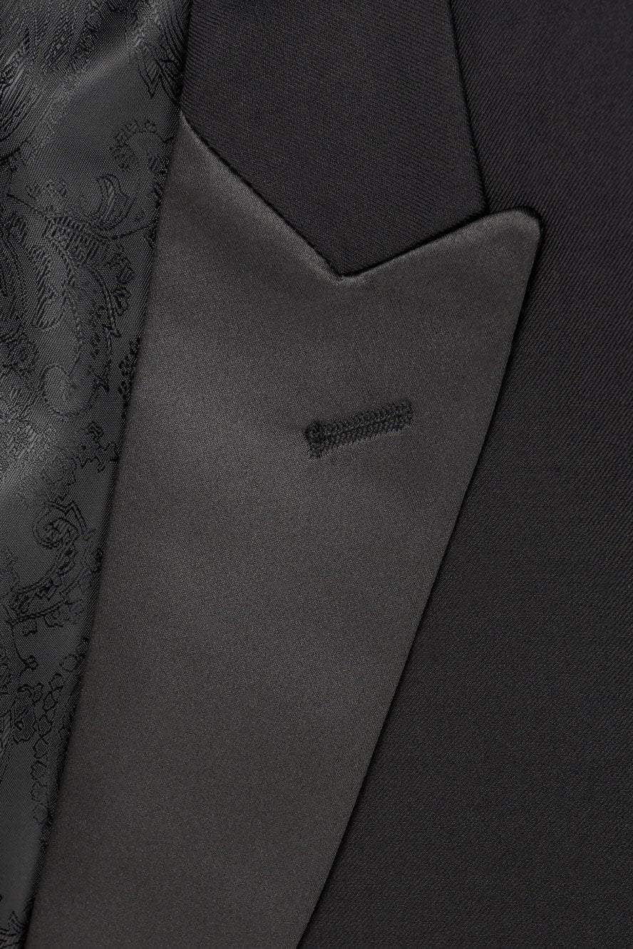 "Vermont" Black Tuxedo Jacket (Separates) - Image 3