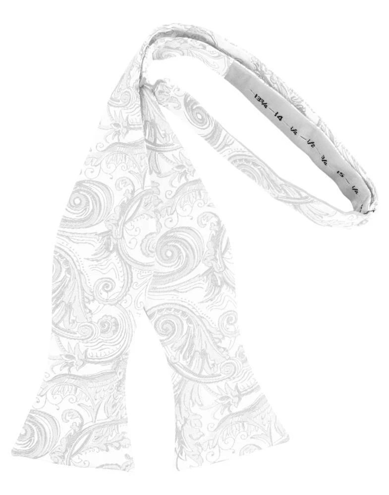 White Tapestry Bow Tie - Image 2