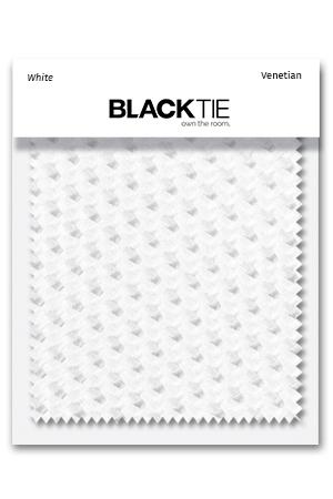 White Venetian Fabric Swatch