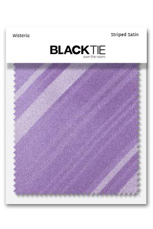 Wisteria Striped Satin Fabric Swatch
